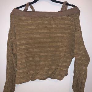 Cold shoulder long sleeve shirt from Free People